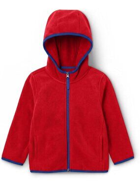 Cozy Toddler Boys' Polar Fleece Full-Zip Hooded Jacket - Insulated & Warm